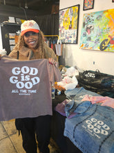 Load image into Gallery viewer, God is Good All The Time Acid Washed Tee - Brown (FREE SHIPPING)