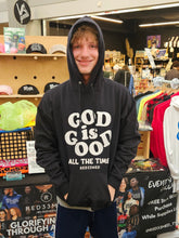 Load image into Gallery viewer, God is Good All the Time Hoodie - Black and White (FREE SHIPPING)