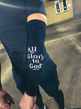Load image into Gallery viewer, All Glory to God Sports Arm Sleeves (Black Pair) - FREE SHIPPING
